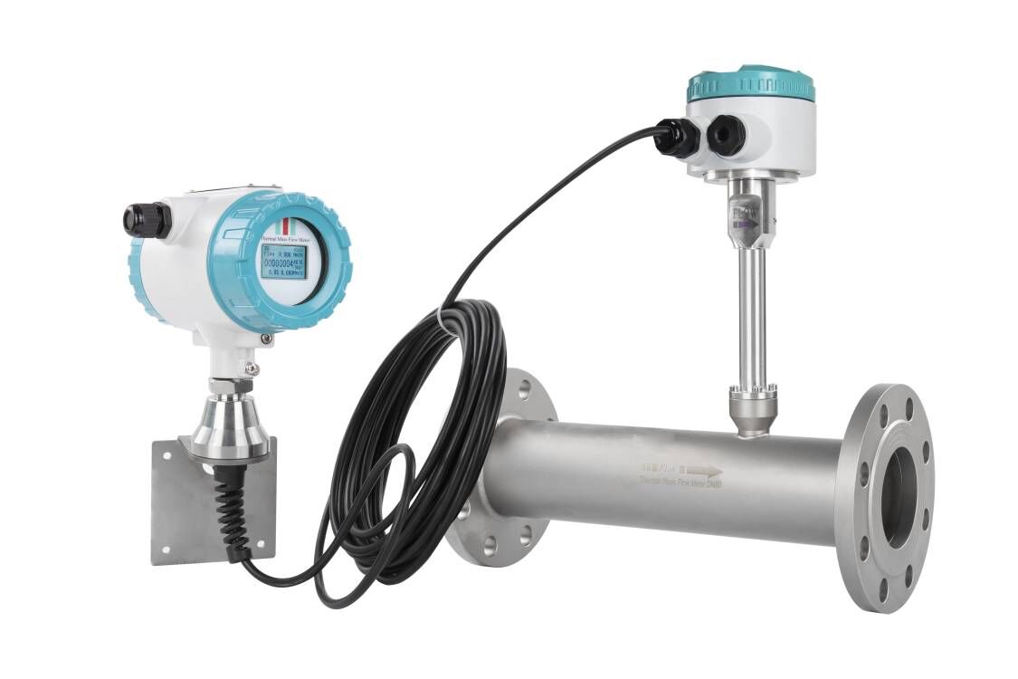 Remote Type thermal  mass gas flow meter with pressure compensation